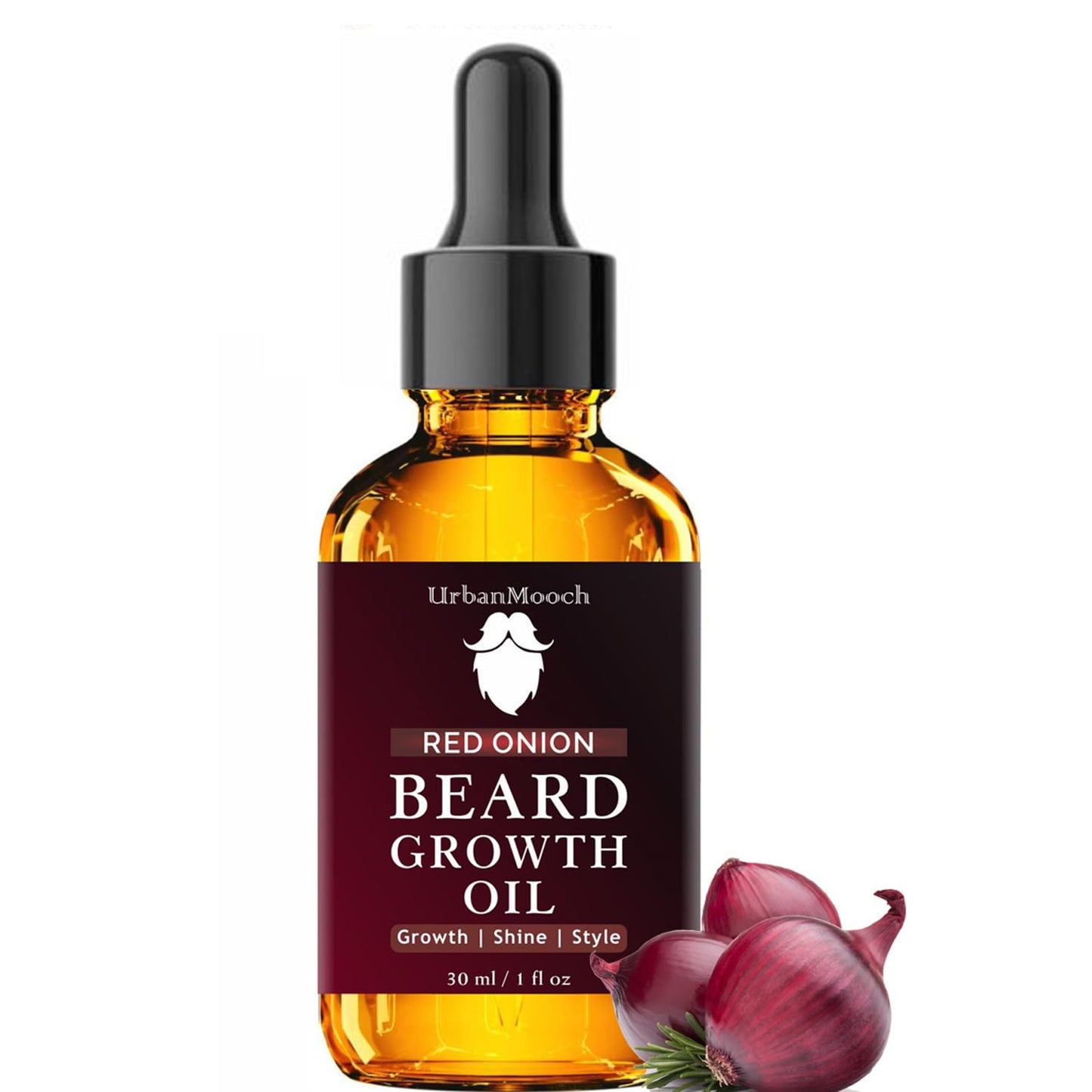 UrbanMooch Improved Onion Beard Growth Oil For Men | Enriched With Natural Herbs & Jadibuti (30 Ml) | Beard Softener | Paraben Free | Fills Patchy Beard | For Thicker & Longer Beard Lohiya Retails