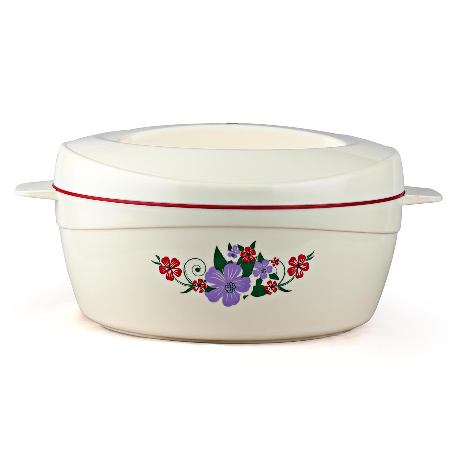 Cello Roti Plus Insulated Casserole Hot Pot Box Case with Lid 1500 ml Red | BPA Free, Double Wall PU Insulated, Inner Drip Tray Casserole For Hot Pot For Roti Chapathi | Hot Pot Roti Case For Kitchen