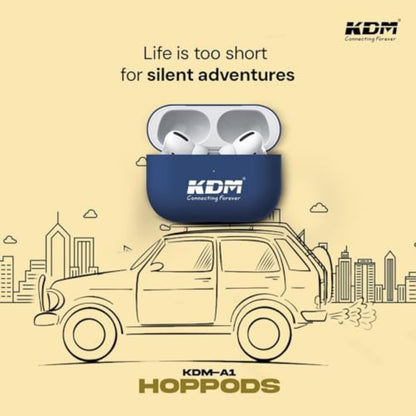 KDM – A1 HOPPODS TWS, Wireless Earbuds, V5.4 BT, ENC Function, Upto 36 Hours(Multi Colors)