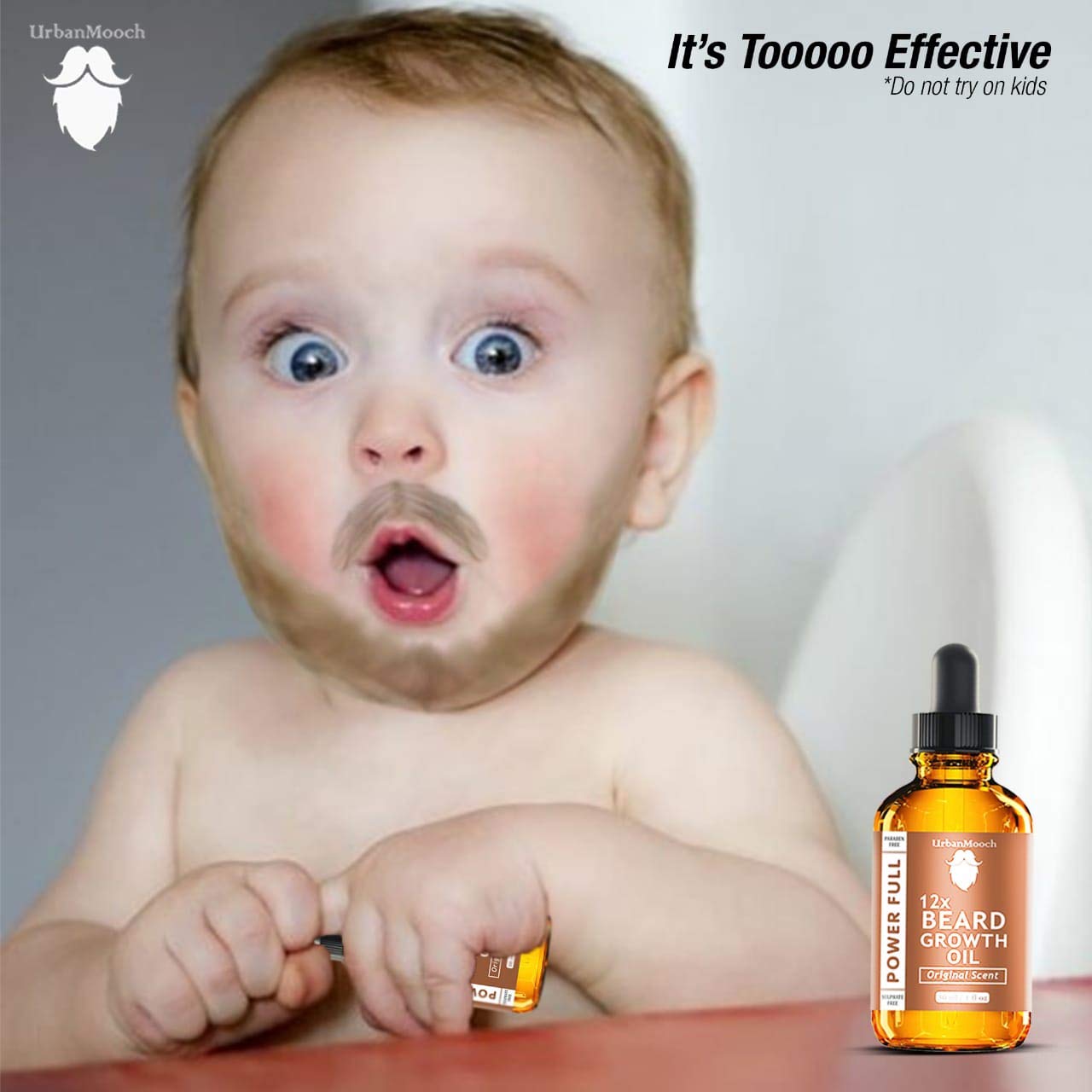 UrbanMooch 12X Beard Growth Oil, Moustache Oil-30Ml Lohiya Retails