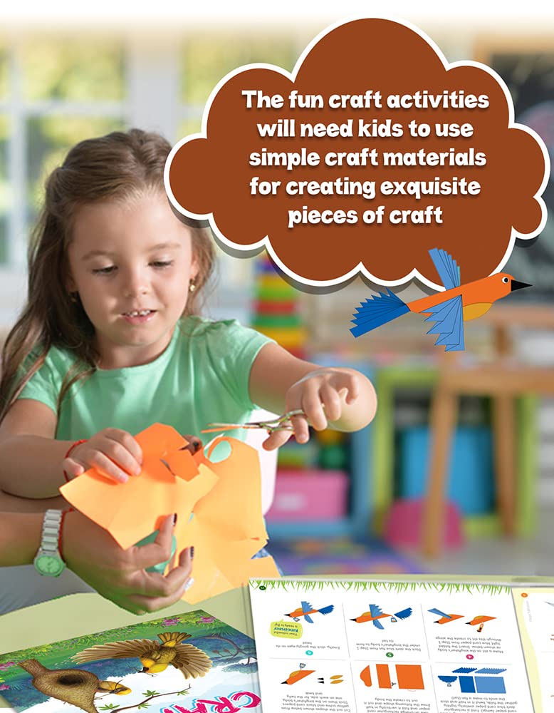 Bird Craft Book for Kids | DIY Art & Sticker Activity Book - Image 2