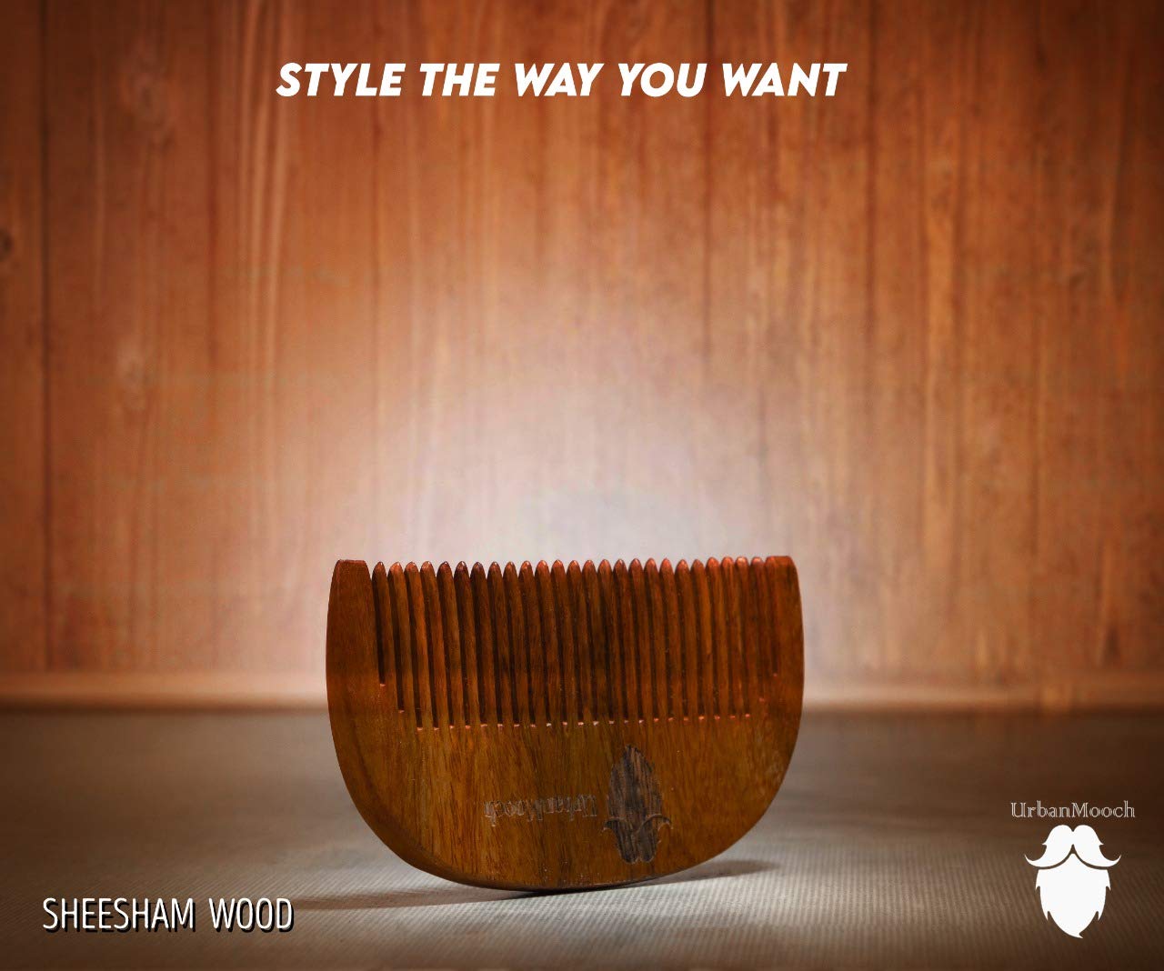 UrbanMooch Beard Gooming Kit for Men | Organic Beard Oil | U Shape Beard Comb Combo Set | Promotes Beard Growth, Nourishes & Conditions | Grow & Style Your Beard The Way You Want Lohiya Retails