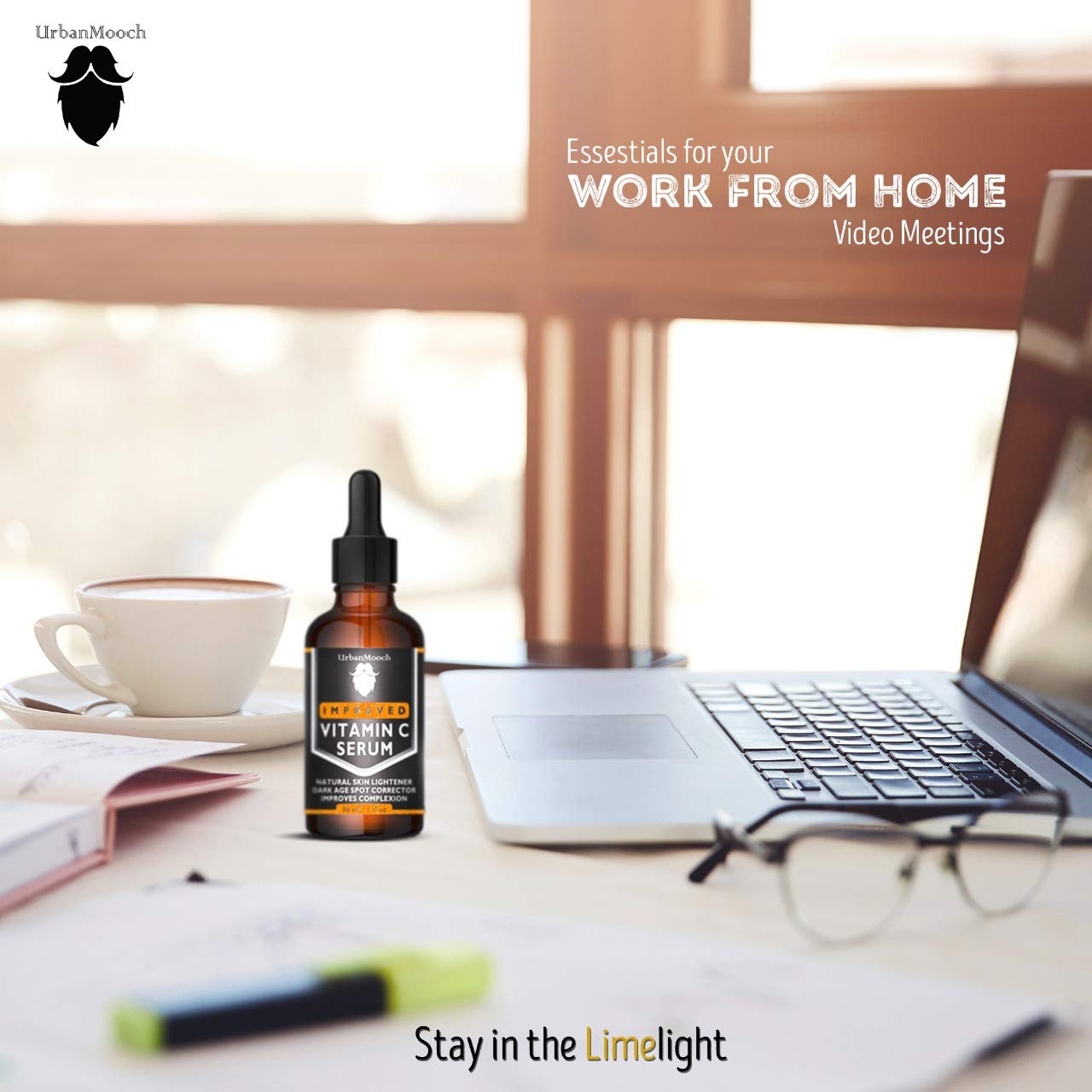 UrbanMooch 10% Vitamin C Face Serum | With Vitamin C, 5% Niacinamide & Hyaluronic Acid | Fades Dark Spots | Reduces Pigmentation | Boosts Collagen | Brightens Skin | Suitable For All Skin Types | 30ml Lohiya Retails