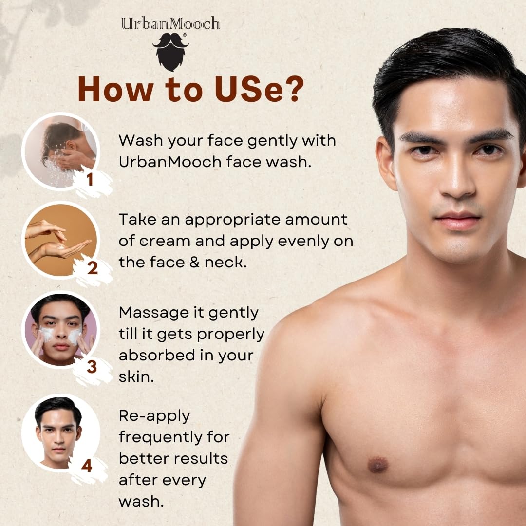 UrbanMooch Pack of 2 Insta Bright Lightening & Brightening Face Cream For Men with Hyaluronic Acid, Vitamin E and Niacinamide for Skin Brightening & Glowing Skin, 50 gm Each Lohiya Retails