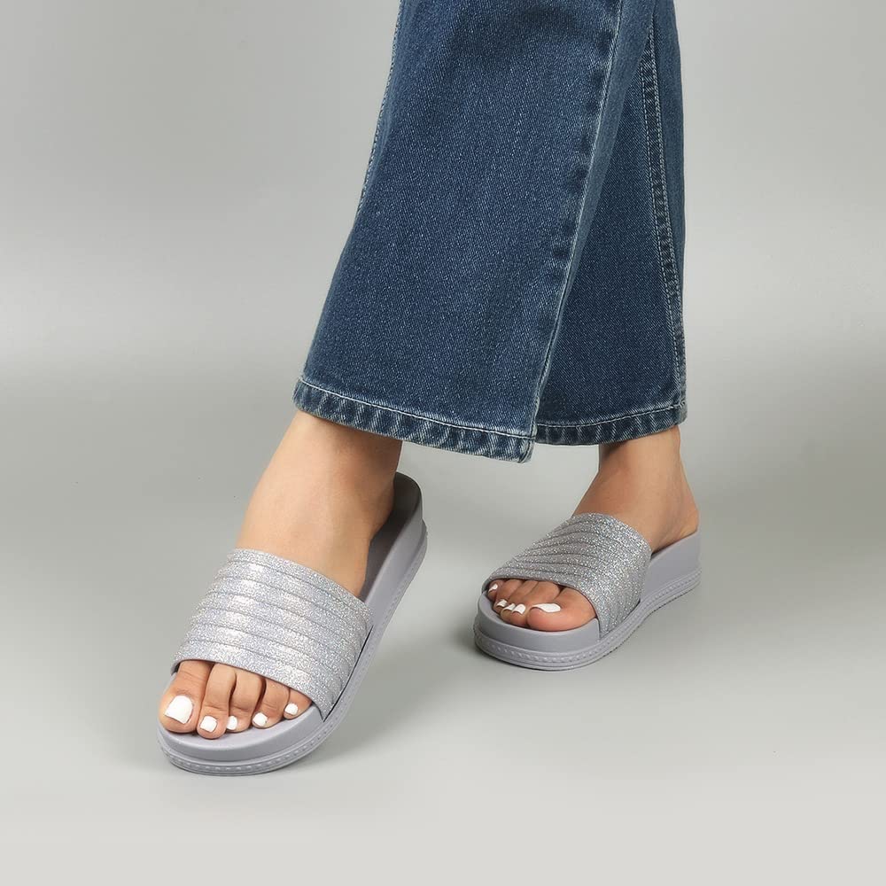 Indifeet Fancy Slippers for Women - Grey - Image 9