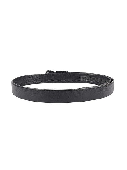 ZEVORA Men Casual Artificial Leather Belt (Black) - HalfPe