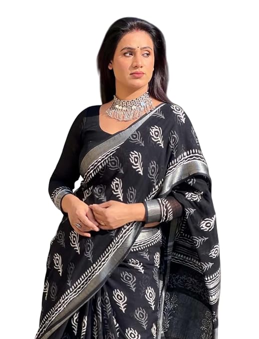 Stylish Cotton Blend Saree for Everyday and Festive Wear – House of Hanvika