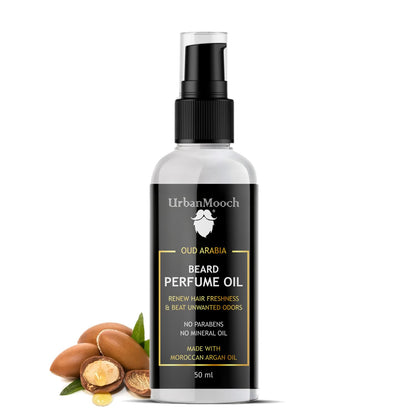 UrbanMooch Beard Perfume Oil for Men | Long-Lasting Masculine Fragrance | Nourishes Beard | Premium Oil-Based Scent | 50ml Beard Grooming Essential Lohiya Retails