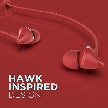 Bassheads 100 Wired Earphone with 10mm Dynamic Drivers, Stylish Hawk-inspired Design, Super Extra Bass