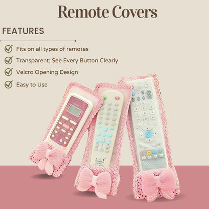 Generic Cute Design Dust Proof Remote Control Covers (set of 3)