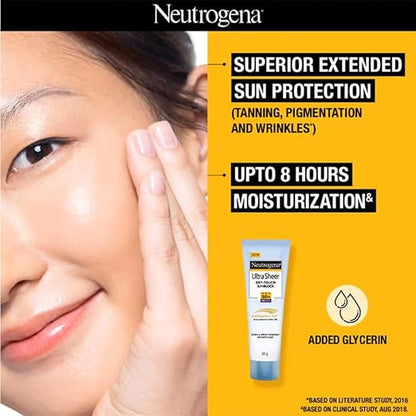 New neutrogena ultra sheer dry touch sunblock (30g)