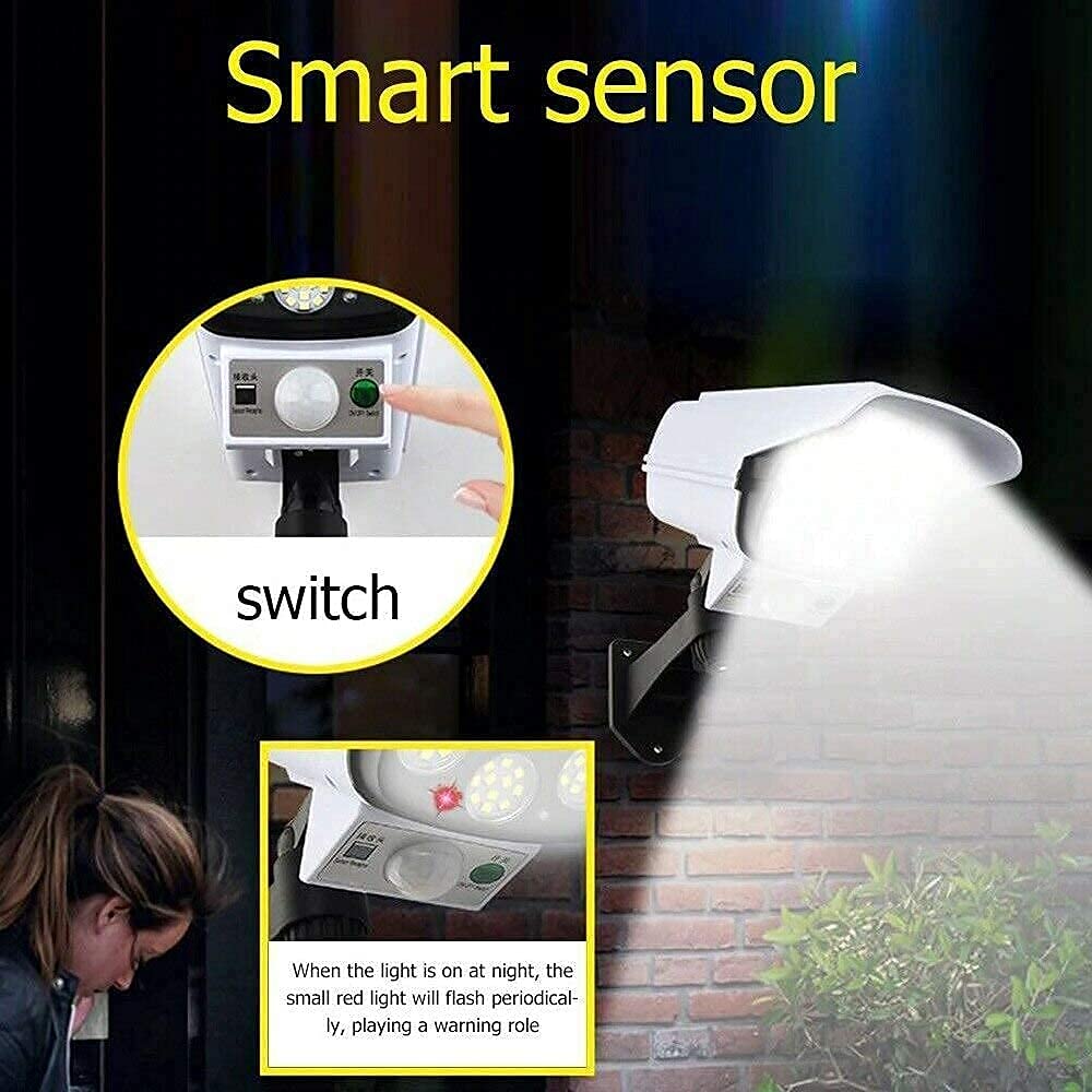 Camera designed Solar Powered Motion Sensor Light with Remote Control