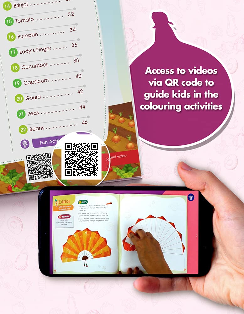 Vegetable Colouring Book for Kids | Drawing & Painting Activities - Image 3