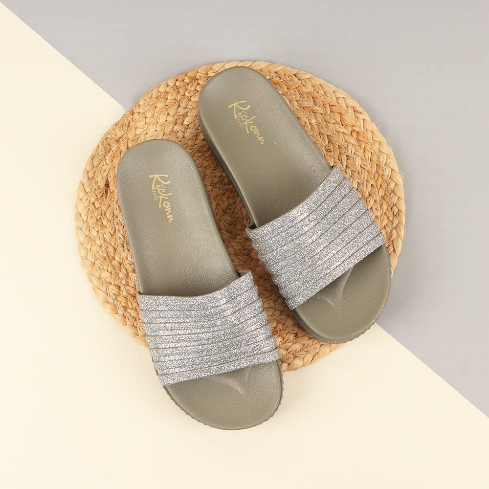 Indifeet Fancy Slippers for Women - Green - Image 2