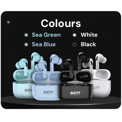 KDM – A1 HOPPODS TWS, Wireless Earbuds, V5.4 BT, ENC Function, Upto 36 Hours(Multi Colors)