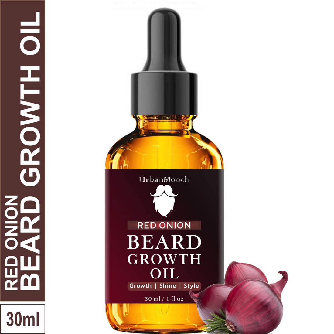 UrbanMooch | Beard Grooming Kit | Onion Beard Oil & U-Shape Comb for Men | Promotes Growth & Nourishes Beard Lohiya Retails