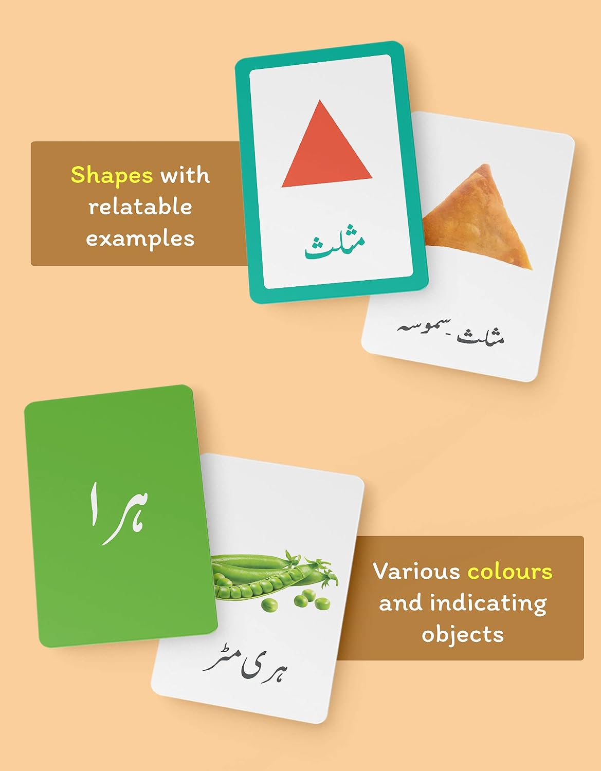 Urdu Flash Cards for Kids 2+ Years | Alphabet, Numbers, Colours & Shapes - Image 5