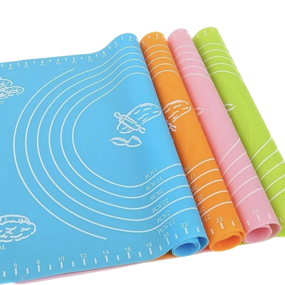 Non-Stick Silicone Baking & Rolling Mat Multipurpose Roti, Chapati, Dough Kneading & Cake Fondant Mat for Kitchen Use (Pack of 1) Deals Zone
