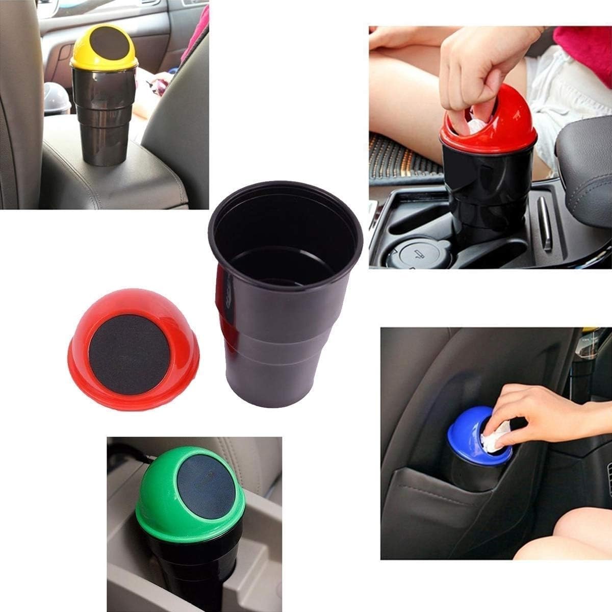 Mini Trash / Dust bin for keep your car organised ( Random colour)