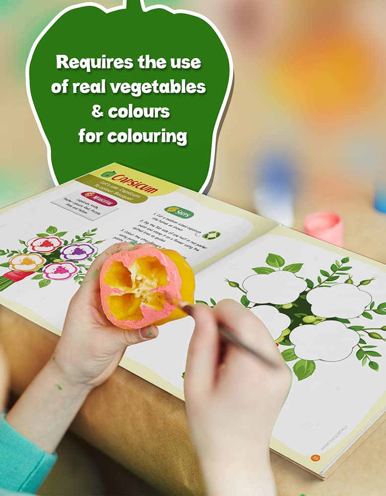 Vegetable Colouring Book for Kids | Drawing & Painting Activities - Image 2
