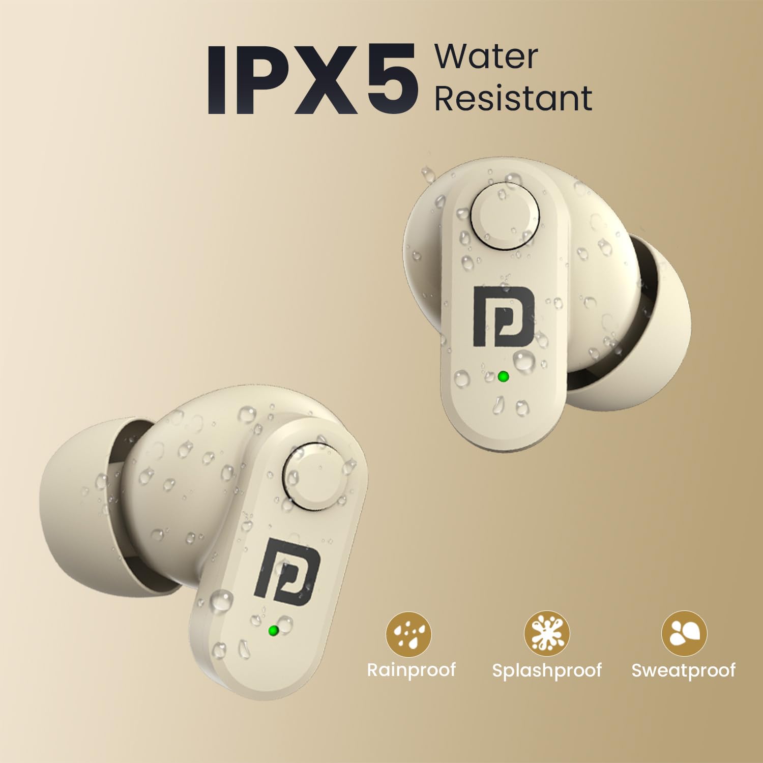 Portronics Harmonics Twins S16 TWS Earbuds with Game Mode & Clear Calls (Playback Time: 24 hrs)(Blackcolor)
