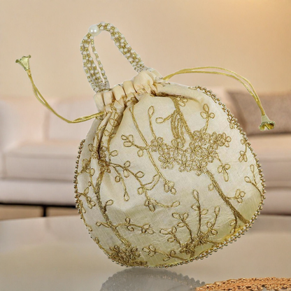 Embroidered Potli Bag – Ethnic Handbag for Women & Girls