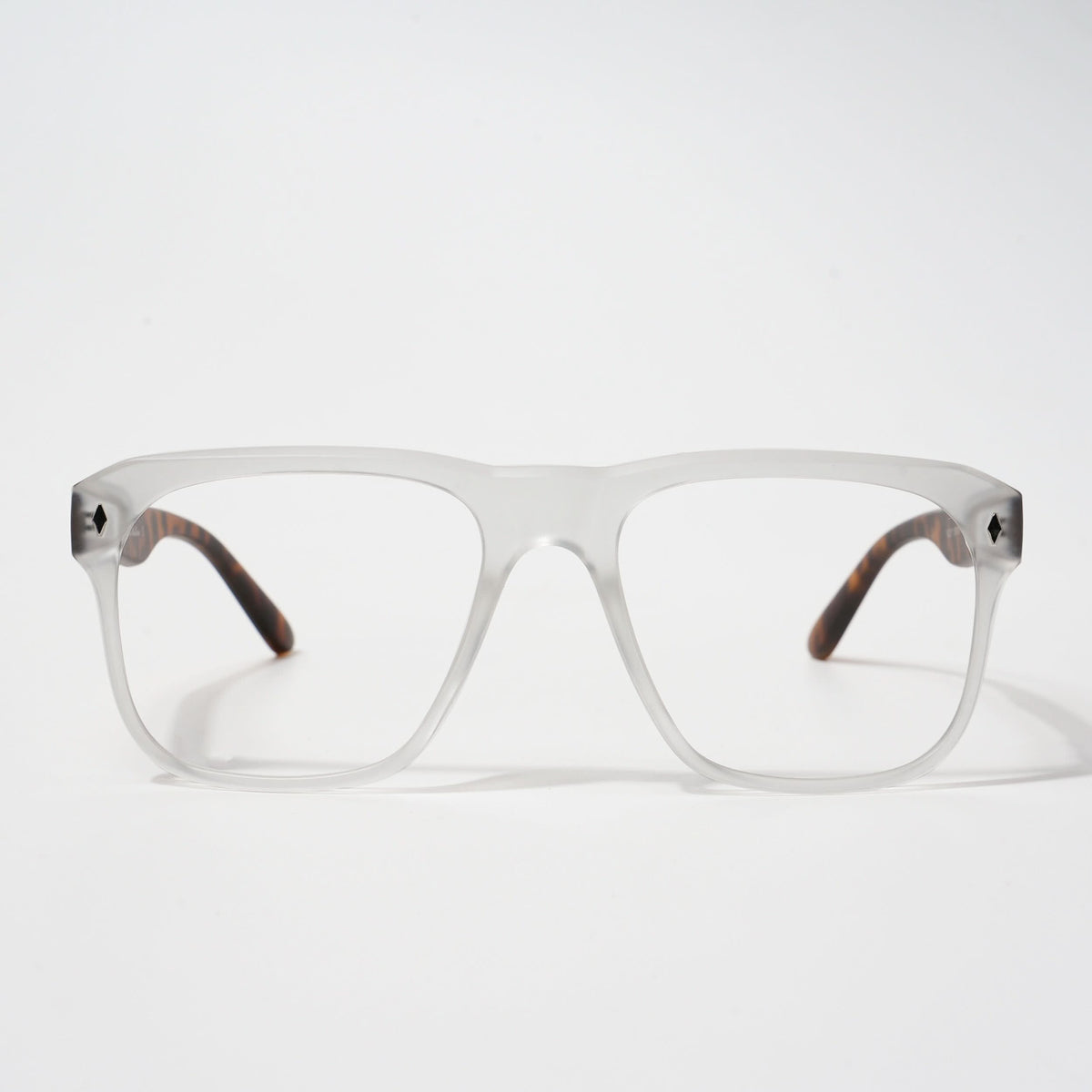 Eyejack Bell Bottom Matte Transparent Square Eyeglasses for Men and Women - Style L364 - view 2