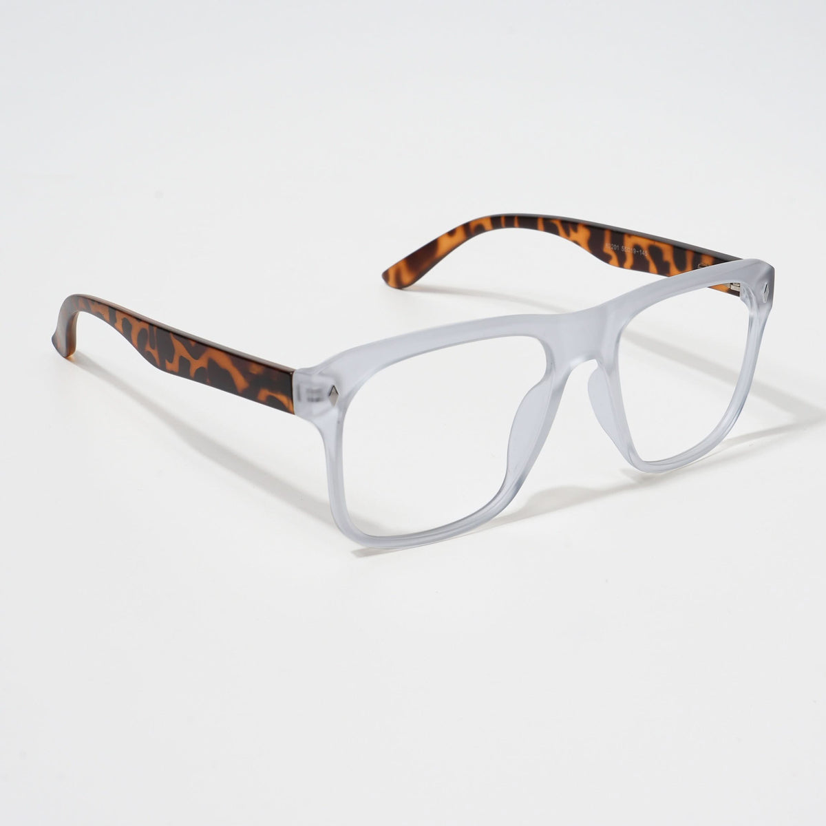 Eyejack Bell Bottom Matte Transparent Square Eyeglasses for Men and Women - Style L364 - view 1