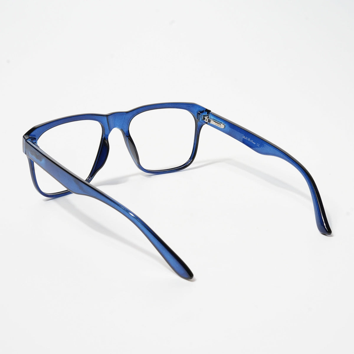 Eyejack Bell Bottom Shine Blue Square Eyeglasses for Men and Women - Style L366 - view 3