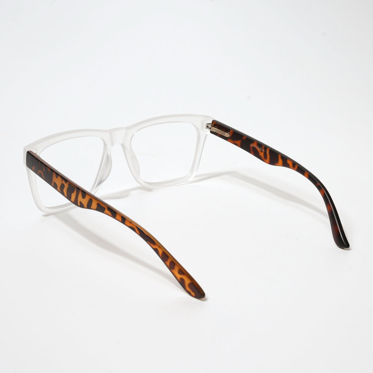 Eyejack Bell Bottom Matte Transparent Square Eyeglasses for Men and Women - Style L373 - view 3