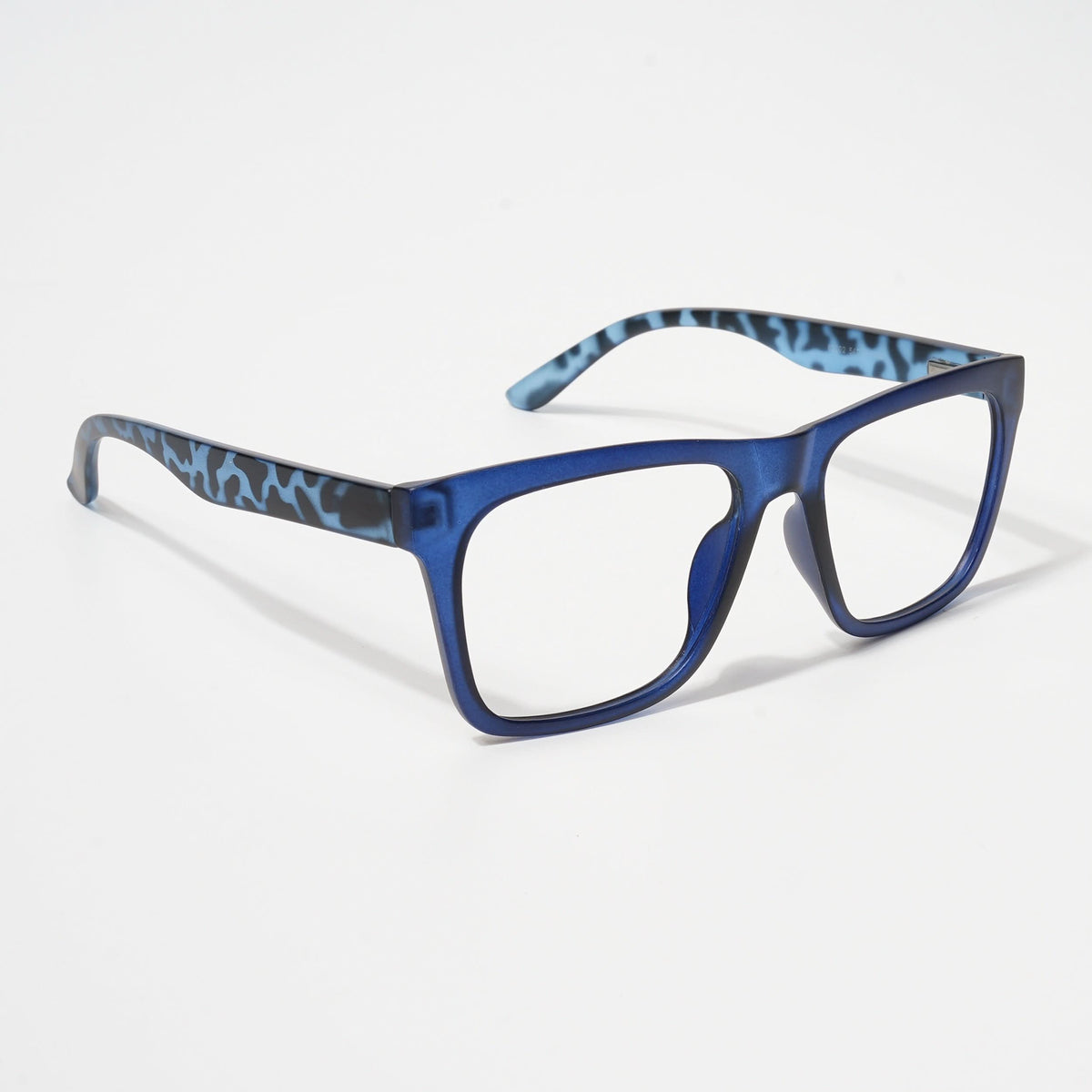 Eyejack Bell Bottom Matte Blue Square Eyeglasses for Men and Women - view 1