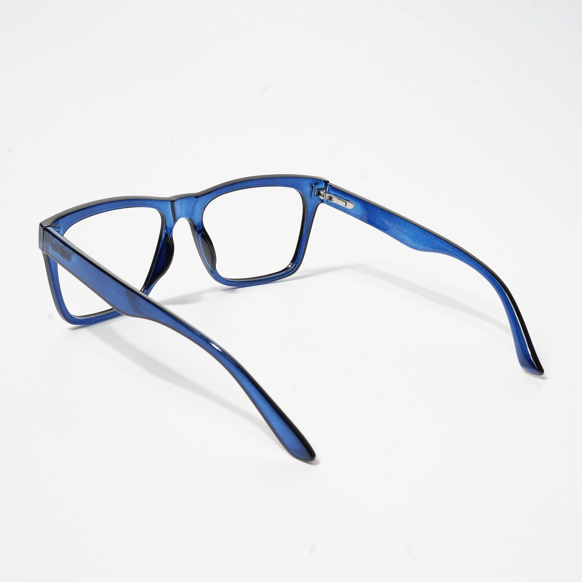 Eyejack Bell Bottom Shine Blue Square Eyeglasses for Men and Women - Style L375 - view 3