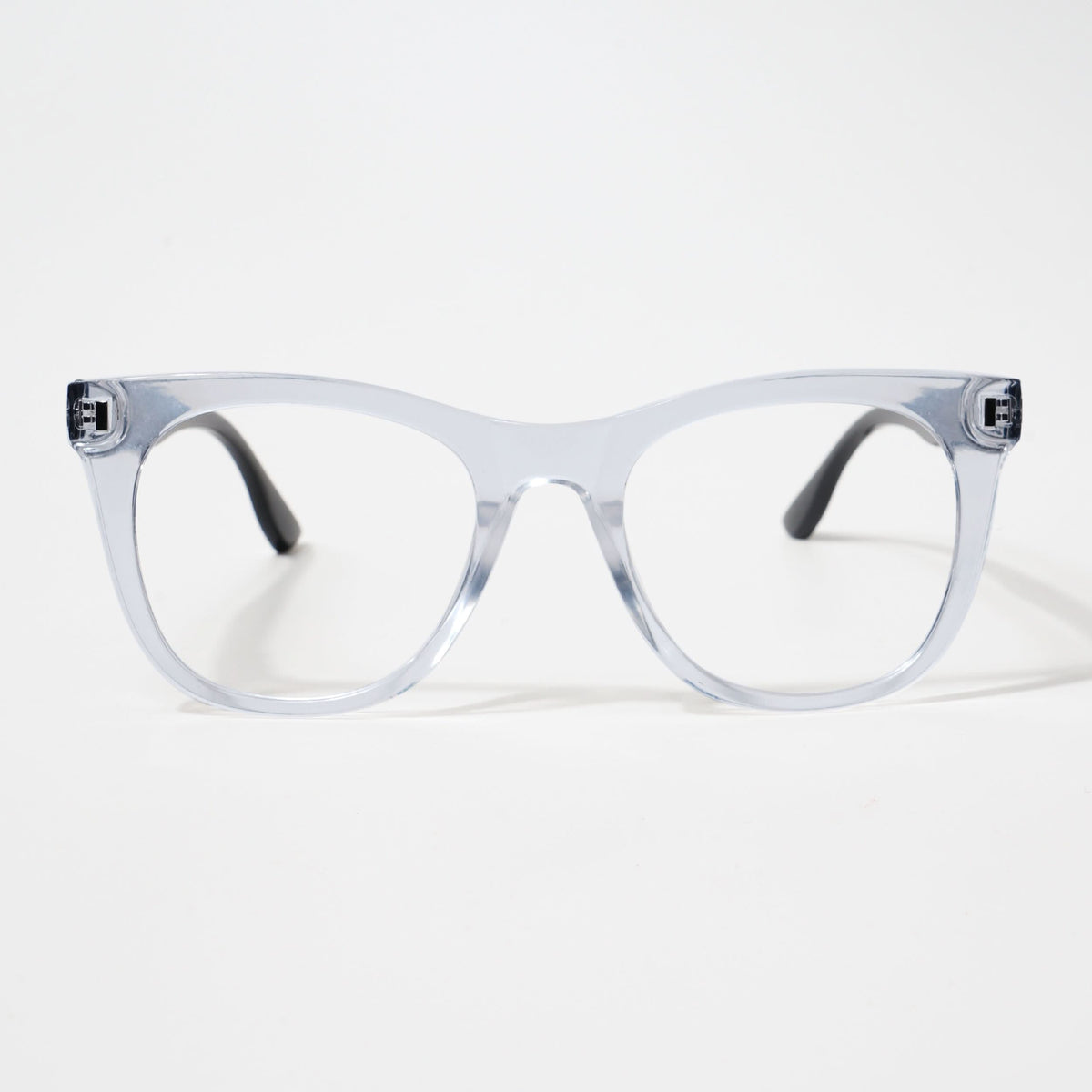 Eyejack Bell Bottom Transparent Square Eyeglasses for Men and Women - Style L388 - view 2