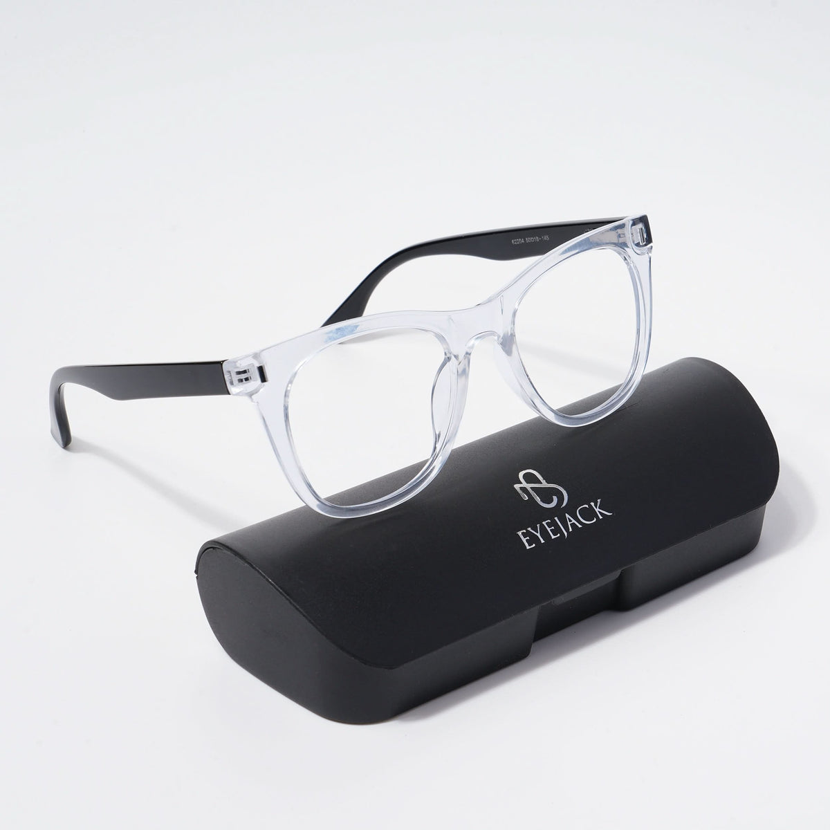 Eyejack Bell Bottom Transparent Square Eyeglasses for Men and Women - Style L388 - view 5
