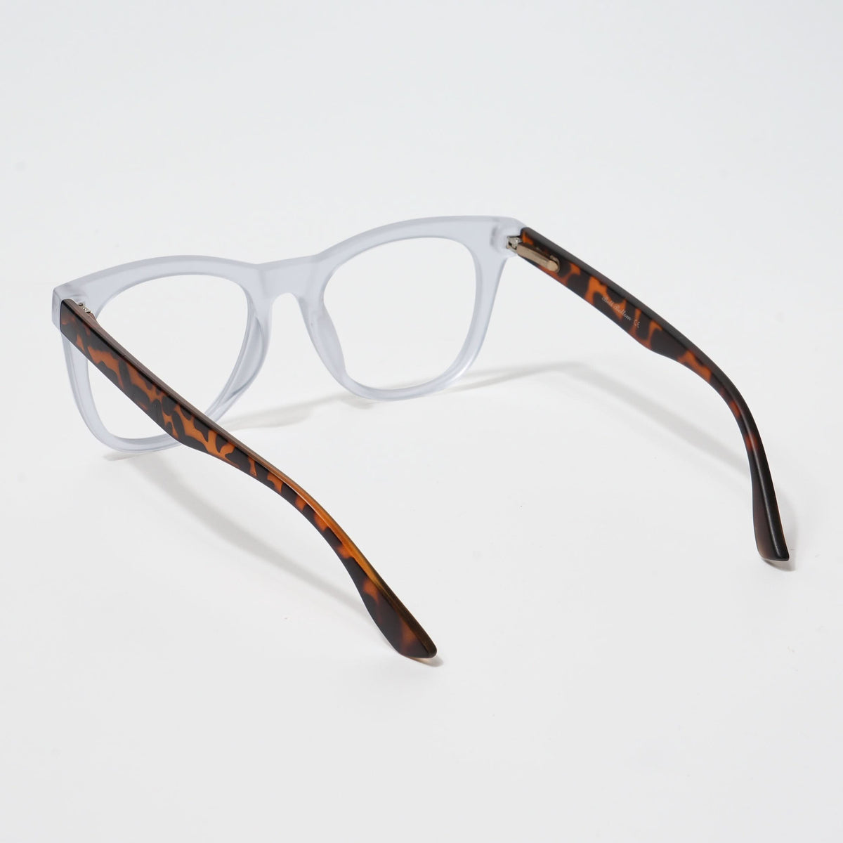 Eyejack Bell Bottom Matte Transparent Square Eyeglasses for Men and Women - Style L391 - view 3