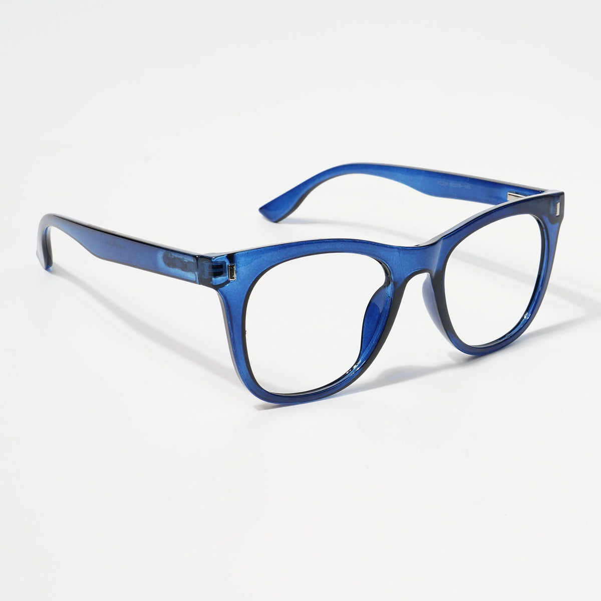 Eyejack Bell Bottom Shine Blue Square Eyeglasses for Men and Women - Style L393 - view 1