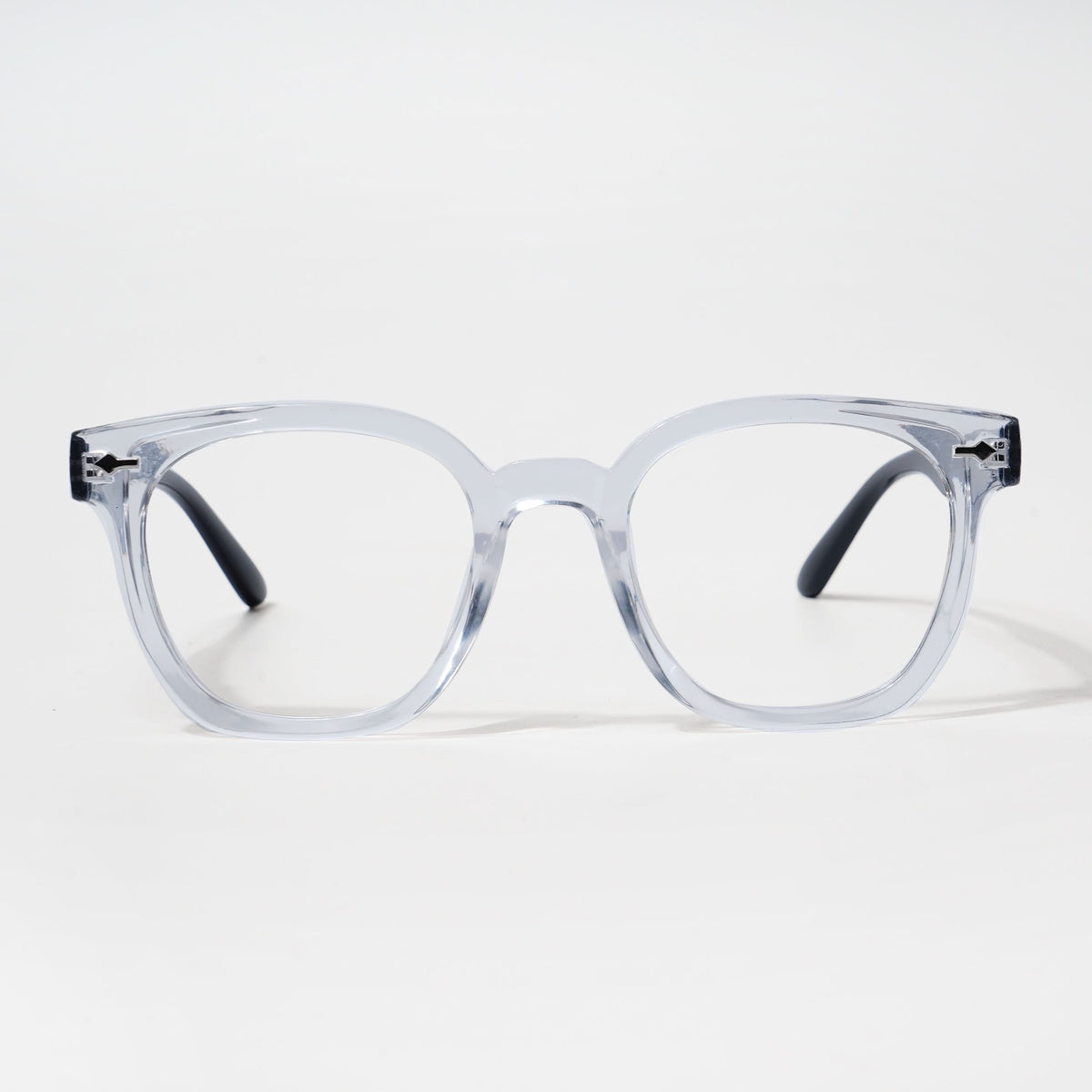 Eyejack Bell Bottom Transparent Square Eyeglasses for Men and Women - Style L397 - view 2