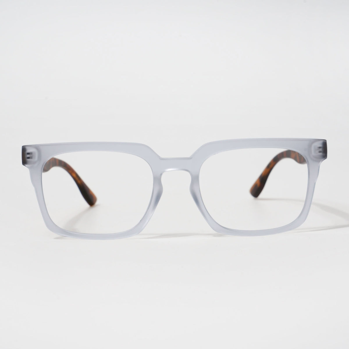 Eyejack Bell Bottom Matte Transparent Rectangle Eyeglasses for Men and Women - Style L418 - view 2
