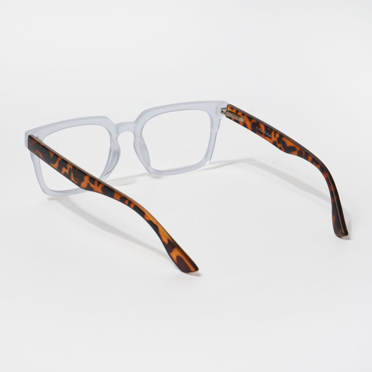 Eyejack Bell Bottom Matte Transparent Rectangle Eyeglasses for Men and Women - Style L418 - view 3
