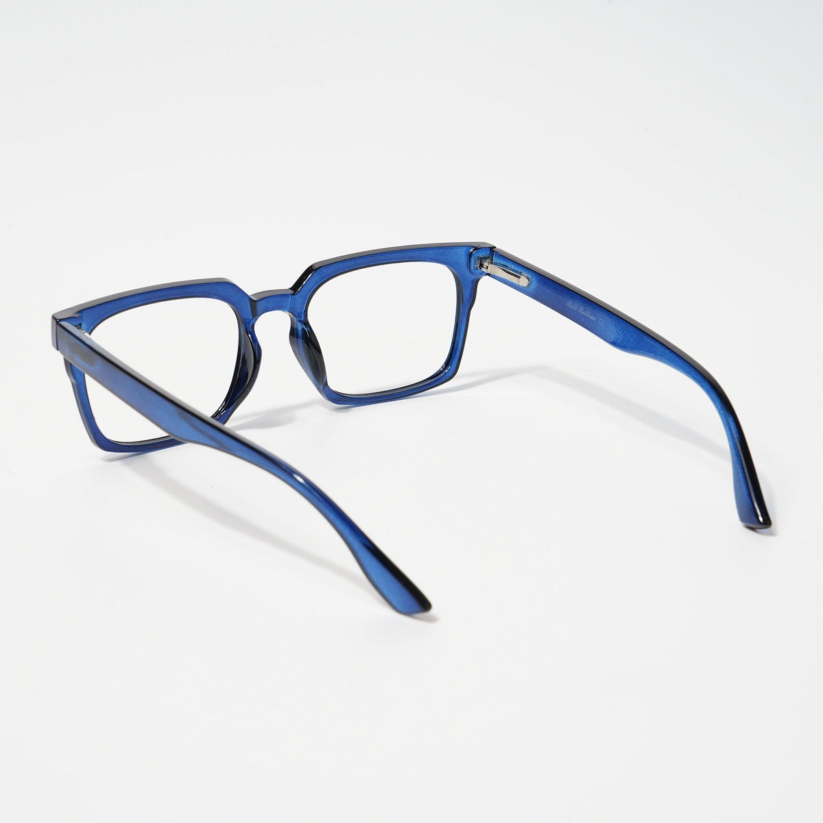 Eyejack Bell Bottom Shine Blue Rectangle Eyeglasses for Men and Women - Style L420 - view 3
