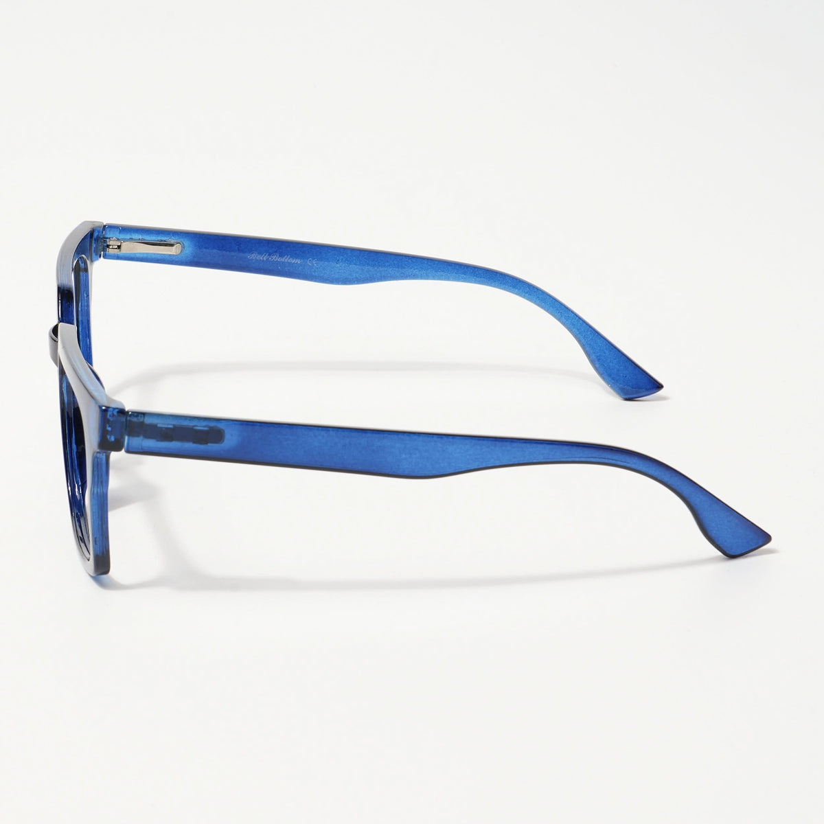 Eyejack Bell Bottom Shine Blue Rectangle Eyeglasses for Men and Women - Style L420 - view 4
