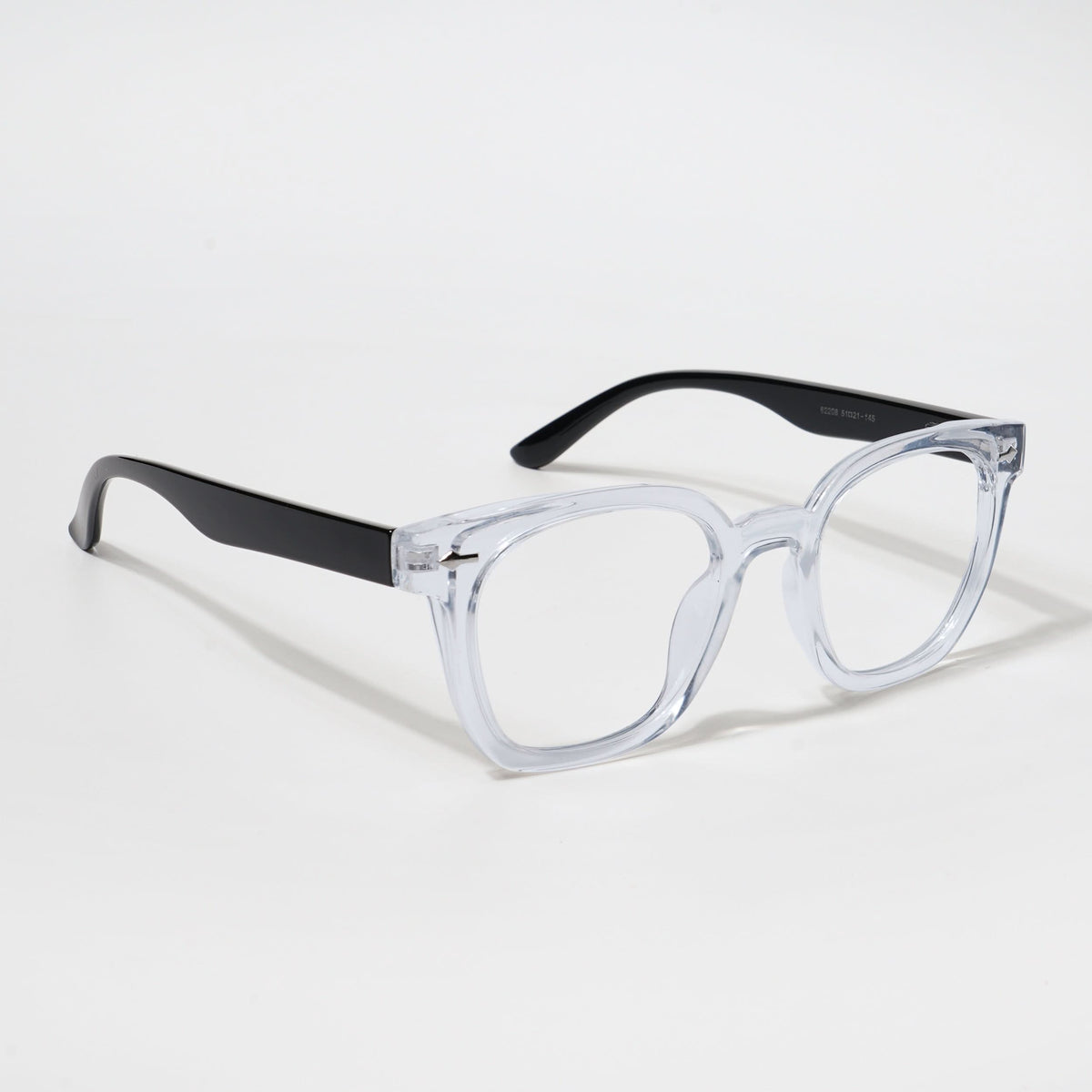 Eyejack Bell Bottom Transparent Square Eyeglasses for Men and Women - Style L424 - view 1