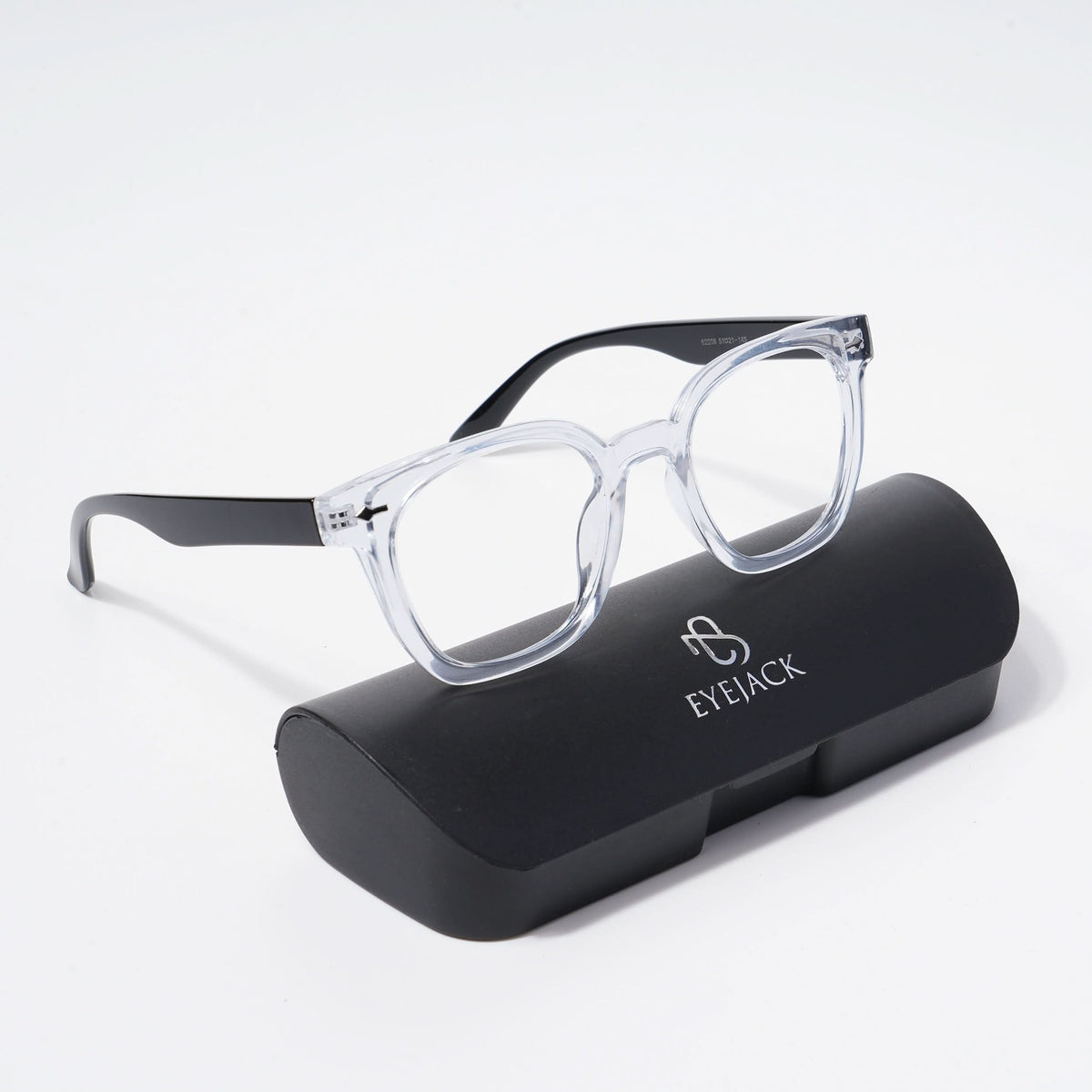Eyejack Bell Bottom Transparent Square Eyeglasses for Men and Women - Style L424 - view 5