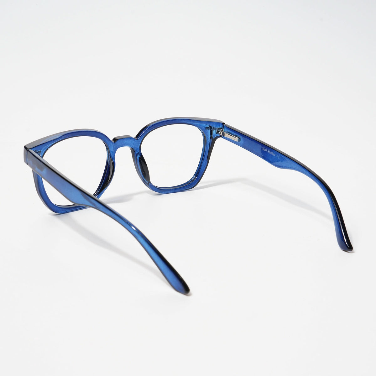 Eyejack Bell Bottom Shine Blue Square Eyeglasses for Men and Women - Style L429 - view 3