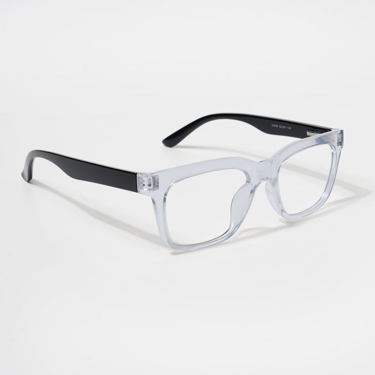 Eyejack Bell Bottom Transparent Rectangle Eyeglasses for Men and Women - Style L433 - view 1