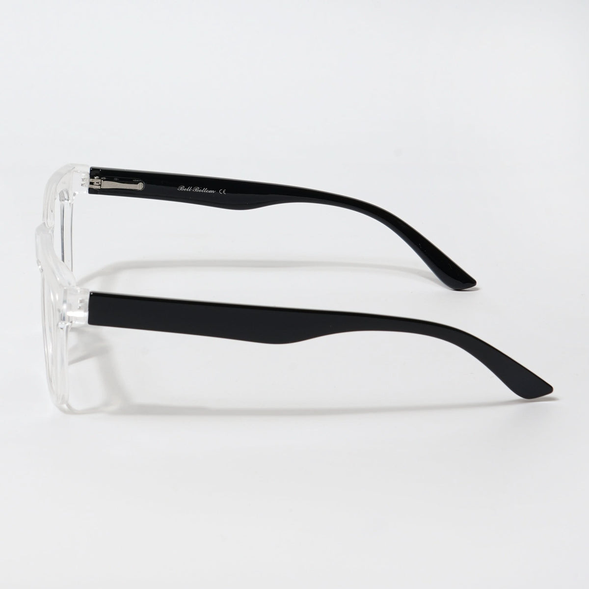 Eyejack Bell Bottom Transparent Rectangle Eyeglasses for Men and Women - Style L433 - view 4