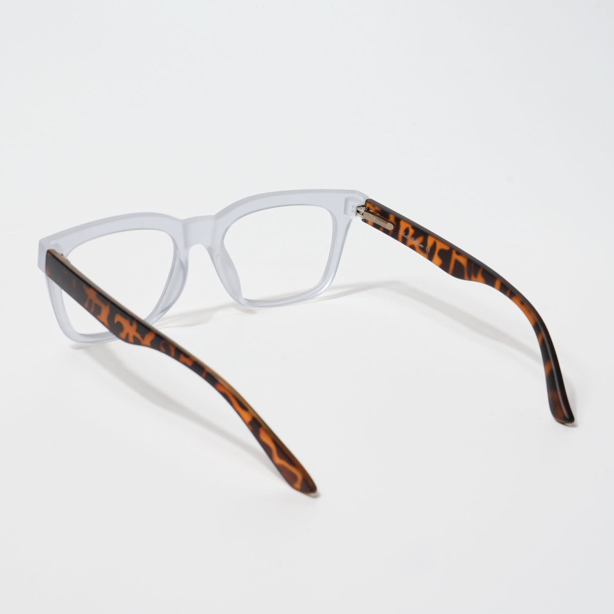 Eyejack Bell Bottom Matte Transparent Rectangle Eyeglasses for Men and Women - Style L436 - view 3