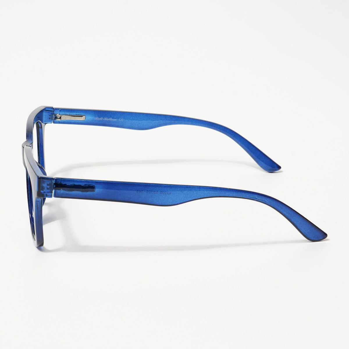 Eyejack Bell Bottom Shine Blue Rectangle Eyeglasses for Men and Women - Style L438 - view 4