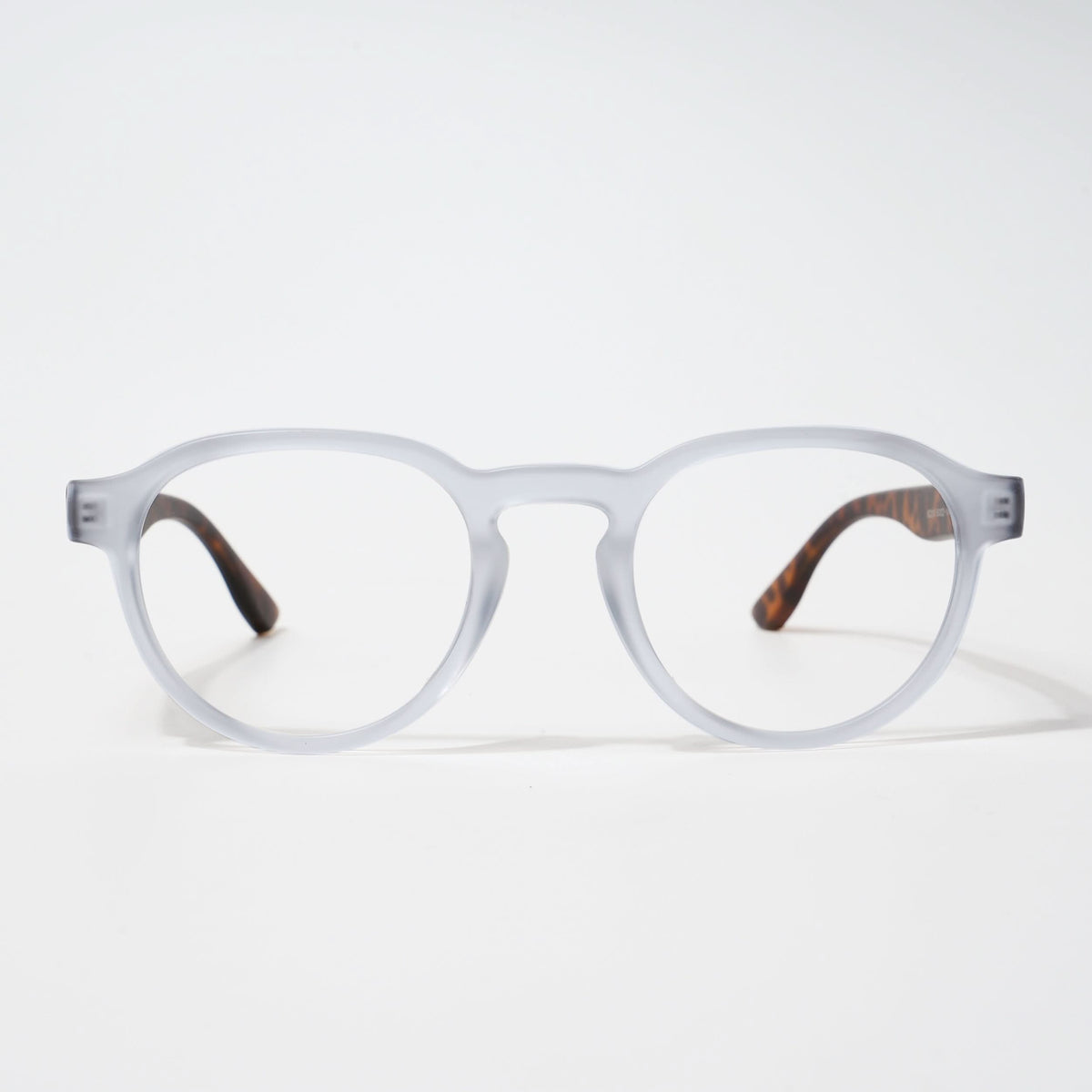 Eyejack Bell Bottom Matte Transparent Round Eyeglasses for Men and Women - view 2