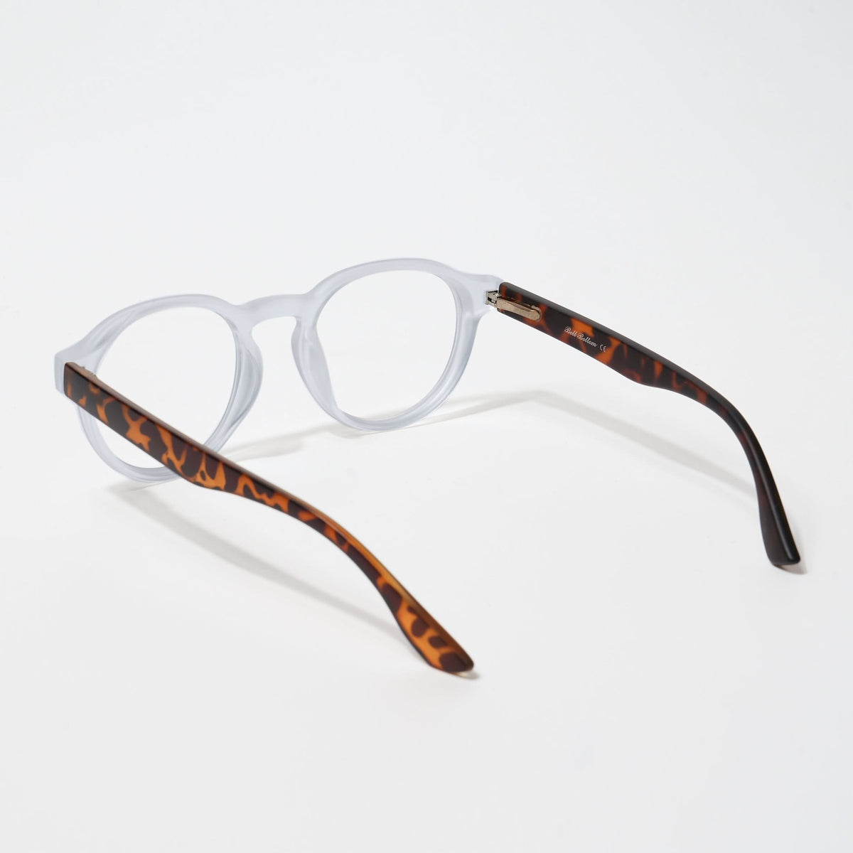 Eyejack Bell Bottom Matte Transparent Round Eyeglasses for Men and Women - view 3